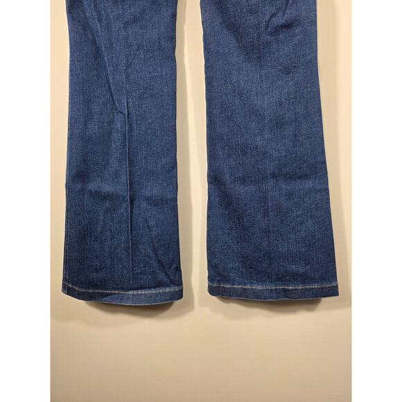 SPANX WearEver Flare Jeans Authentic Blue XL Bell Bottom Bootcut Pull On Denim - Picture 5 of 10